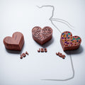 JB1+JB3+JB5 CNC heart  shaped box complete collection, three lid designs,