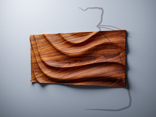 WP10 3D wave wall panel side view showing full wave pattern