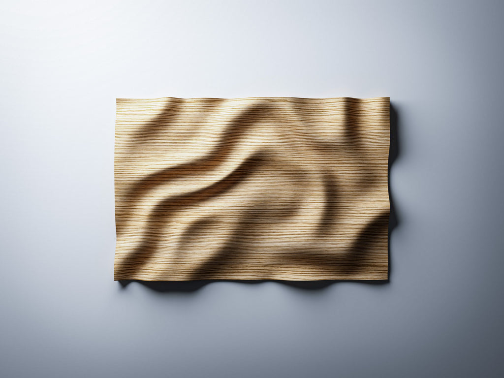 3D wave panel - top viw render, wave movement visible across full surface
